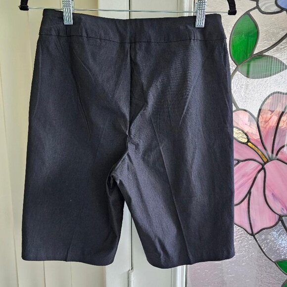 Lulu-B Black Pull On Bermuda Shorts and Coral Bay Blue shorts both sz 8 - Picture 2 of 10